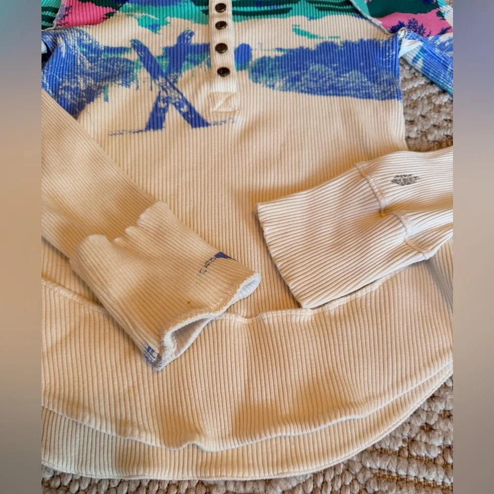 FREE PEOPLE Long Sleeve Ski Top -M - Picture 7 of 11